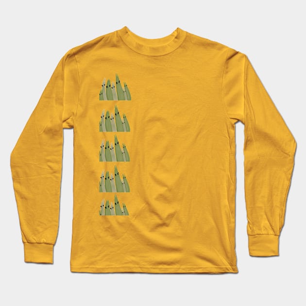 Grassy Long Sleeve T-Shirt by HuskyDuskyMama